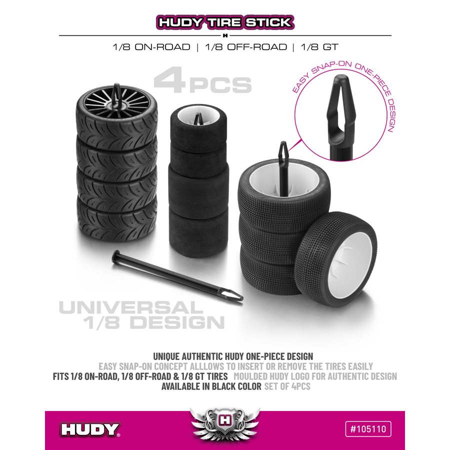 MPN Does Not Apply Lot 2 Roues Pneus Caoutchouc 1/8 Pour Voiture RC Redcat HSP HPI Hobao – Parfait Pour Route
