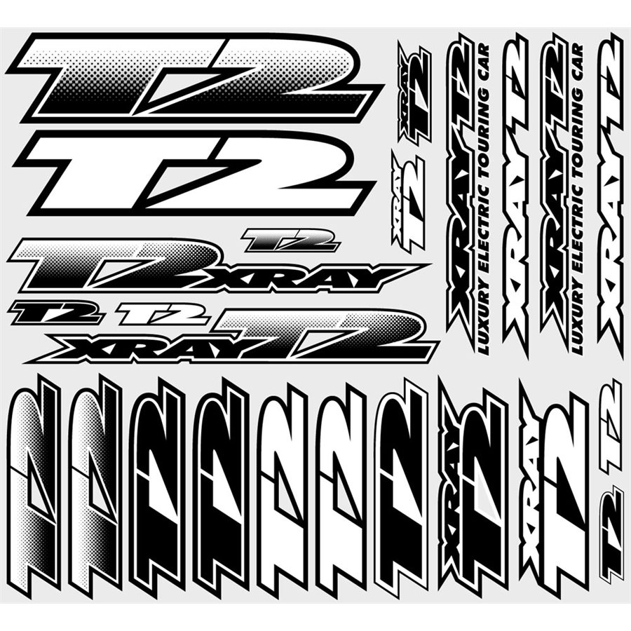 XRAY RC A5 STICKER SHEET NT1 T4 XB9 RX8 ELECTRIC NITRO CAR DECALS R/C ORANGE W 