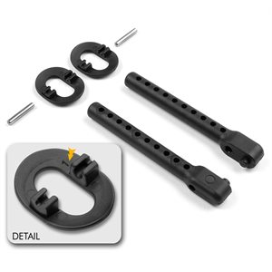 REAR BODY MOUNT SET +1MM HEIGHT
