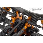 T3 ALU UPPER CLAMP WITH ADJ. ROLL-CENTER (L+R) - ORANGE