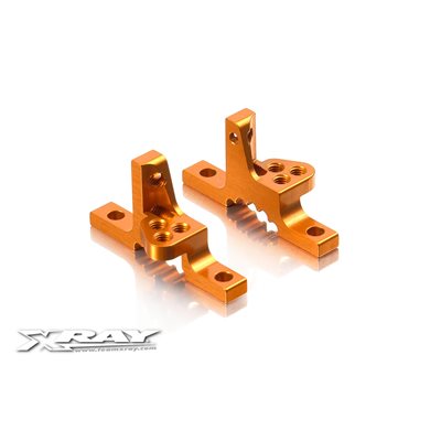 T3 ALU UPPER CLAMP WITH ADJ. ROLL-CENTER (L+R) - ORANGE