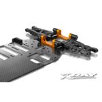 T3 ALU LOWER REAR SUSPENSION 1-PIECE HOLDER - ORANGE