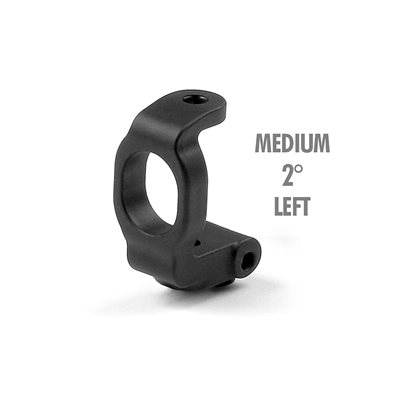 T2 COMPOSITE C-HUB LEFT - 2° DEG. - MEDIUM - RUBBER-SPEC
