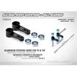 ALU DUAL SERVO SAVER ARM-BLACK + BALL-BEARINGS (2)