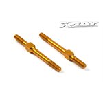 ALU ADJ. TURNBUCKLE M3 L / R 39 MM - ORANGE - SWISS 7075 T6 (2)