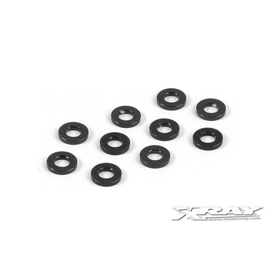 ALU SHIM 3x6x1.0MM - BLACK (10)