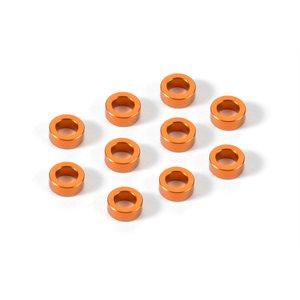 ALU SHIM 3x5x2.0MM - ORANGE (10)