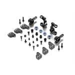 ALU STEERING BLOCKS & C-HUBS WITH BACKSTOP - SET