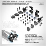 ALU STEERING BLOCKS & C-HUBS WITH BACKSTOP - SET