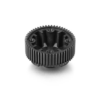 COMPOSITE GEAR DIFFERENTIAL CASE WITH PULLEY 53T - LCG - NARROW - GRAPHITE