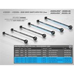 REAR DRIVE SHAFT 75MM WITH 2.5MM PIN - HUDY SPRING STEEL™