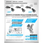GRAPHITE EXTENSION FOR ALU STEERING BLOCK (1+1) - 3 DOTS