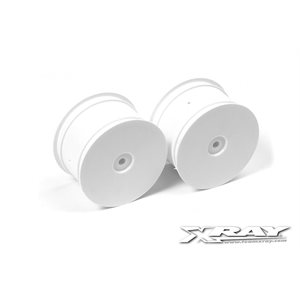 REAR WHEELS AERODISK - 14MM HEX - WHITE (2)