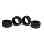 MICRO MONSTER TRUCK TIRE & INSERT - CHEVRON (4+4)