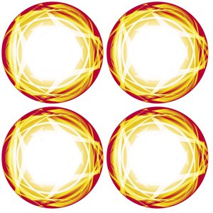 XRAY XT8 WHEEL STICKERS - DIE-CUT - ORANGE