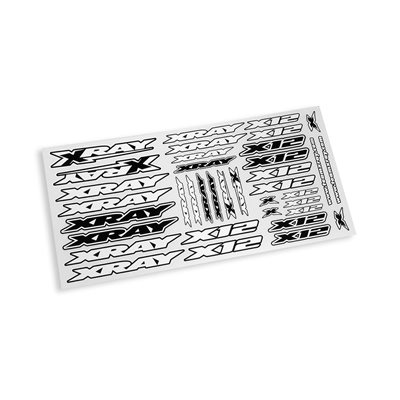 XRAY XII STICKER FOR BODY - WHITE